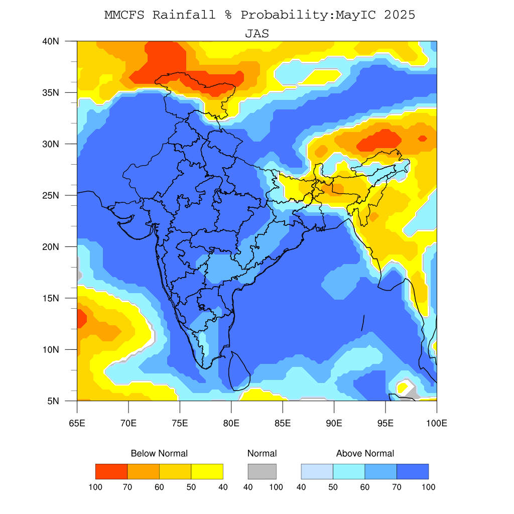 IITM-IMD Monsoon Mission CFSv2 Forecast - Precipitation